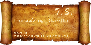 Trencsényi Sarolta névjegykártya