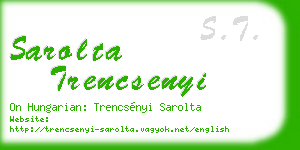 sarolta trencsenyi business card